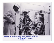 Gordon Cooper Signed 10 x 8 Photo From the Mercury-Atlas 9 Mission in 1963 -- The Last Mission of the Program